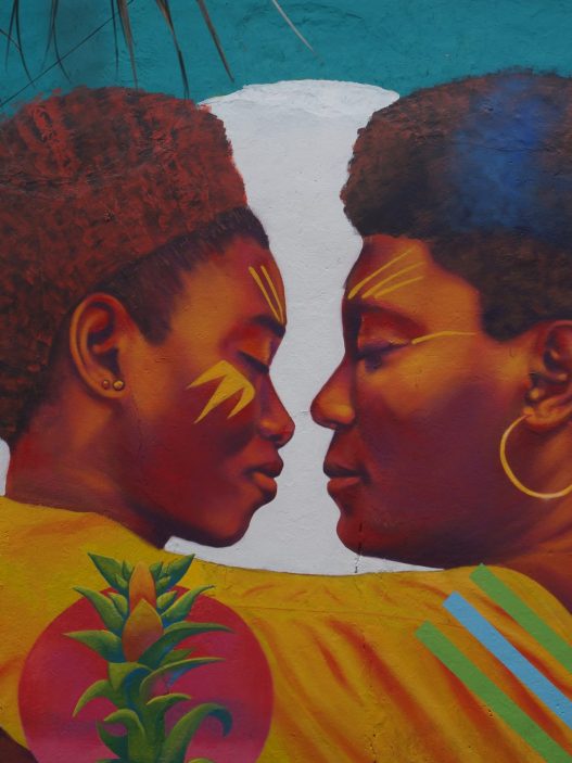 Obra de Guache, en la Plaza del Chorro de Quevedo, Bogotá